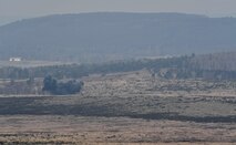 A smoke cloud rises into the air during the U.S. Air Forces in Europe Air-Ground Operations School’s Joint Terminal Attack Controller Qualification Course at Grafenwoehr Training Area, Germany, March 14, 2017. The course is the first step for tactical air control party Airmen to qualify as a JTAC. (U.S Air Force photo by Senior Airman Tryphena Mayhugh)