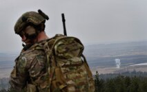 A smoke cloud rises into the air during the U.S. Air Forces in Europe Air-Ground Operations School’s Joint Terminal Attack Controller Qualification Course at Grafenwoehr Training Area, Germany, March 14, 2017. The JTACQC is the first step for tactical air control party Airmen to qualify as a JTAC. (U.S Air Force photo by Senior Airman Tryphena Mayhugh)