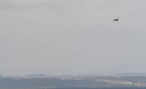 An A-4 Skyhawk flies in to attack a target during the U.S. Air Forces in Europe Air-Ground Operations School’s Joint Terminal Attack Controller Qualification Course at Grafenwoehr Training Area, Germany, March 15, 2017. The JTACQC students participated in a variety of scenarios where they talked with F-16 Flying Falcon and A-4 pilots to lead them to a target during the training. (U.S Air Force photo by Senior Airman Tryphena Mayhugh)