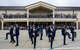 The U.S. Air Force Honor Guard Drill Team debuts their 2017 routine during the 81st Training Group drill down March 10, 2017, on Keesler Air Force Base, Miss. The team travels to Keesler AFB every year for five weeks to develop a new routine that they will use throughout the year. (U.S. Air Force photo/Capt. David J. Murphy)

