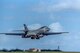 A B-1B Lancer, assigned to the 9th Expeditionary Bomb Squadron and deployed from Dyess Air Force Base, Texas, takes off March 10, 2017, at Andersen AFB, Guam. The B-1B's are deployed to Andersen AFB as part of U.S. Pacific Command's continuous bomber presence operations. This forward deployed presence demonstrates continuing U.S. commitment to stability and security in the Indo-Asia-Pacific region. Most importantly, the bomber rotations provide Pacific Air Forces and PACOM commanders an extended deterrence capability. (U.S. Air Force photo/Airman 1st Class Jacob Skovo)
