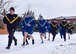 Members of the U.S. Army and members of the 914th Airlift Wing Security Forces Squadron participate in at 1000m run on Saturday, March 11, 2017 at Ft. Drum, N.Y. The run was part of the German Armed forces badge for military Proficiency (GAFBP). (U.S. Air Force photo by Staff Sgt. Richard Mekkri)