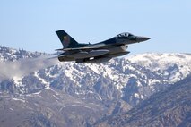 U.S. Air Force pilot, Maj. Jason Clugston, departs Hill Air Force Base as part of the Indonesian Ferry Cell 5 on March 14.  (U.S. Air Force Photo by Alex R. Lloyd)