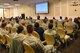 Joseph Montanaro, United Service Automobile Association financial planner, briefs Team Shaw members on social security and savings plans during Heroes at Home, a financial event, at the Carolina Skies Club and Conference Center at Shaw Air Force Base, S.C., March 15, 2017. Throughout the event, service members were given insight and tips on how to properly manage finances as well as the benefits of savings plans and building credit. (U.S. Air Force photo by Airman 1st Class Christopher Maldonado)