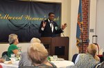 Gerald Westry, chief of Voluntary Services at Hunter Holmes McGuire Veterans Administration Medical Center, served as guest speaker for the Bellwood Women’s Club March Luncheon held on Defense Supply Center Richmond, March 8. 2017. The club regularly donates money and in-kind goods to veterans recovering or residing at the center. 