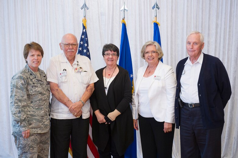 The 45th Medical Group hosted the annual Red Cross Volunteer Appreciation Luncheon to recognize and honor Red Cross volunteers March 14, 2017, at Patrick Air Force Base, Fla. Every eight minutes the American Red Cross brings help and hope to people in need. The 45th Space Wing has 139 Red Cross volunteers who have served the space wing community with more than 17,184 hours and 51,000 patient interactions. (U.S. Air Force photo/Matthew Jurgens)