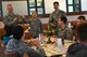 Leadership from the 20th Fighter Wing sing “Happy Birthday” to Airmen during a birthday dinner at Shaw Air Force Base, S.C., March 15, 2017. Monthly birthday dinners are an opportunity for Airmen to network with others and for their leadership to mentor them. (U.S. Air Force photo by Airman 1st Class Destinee Sweeney)