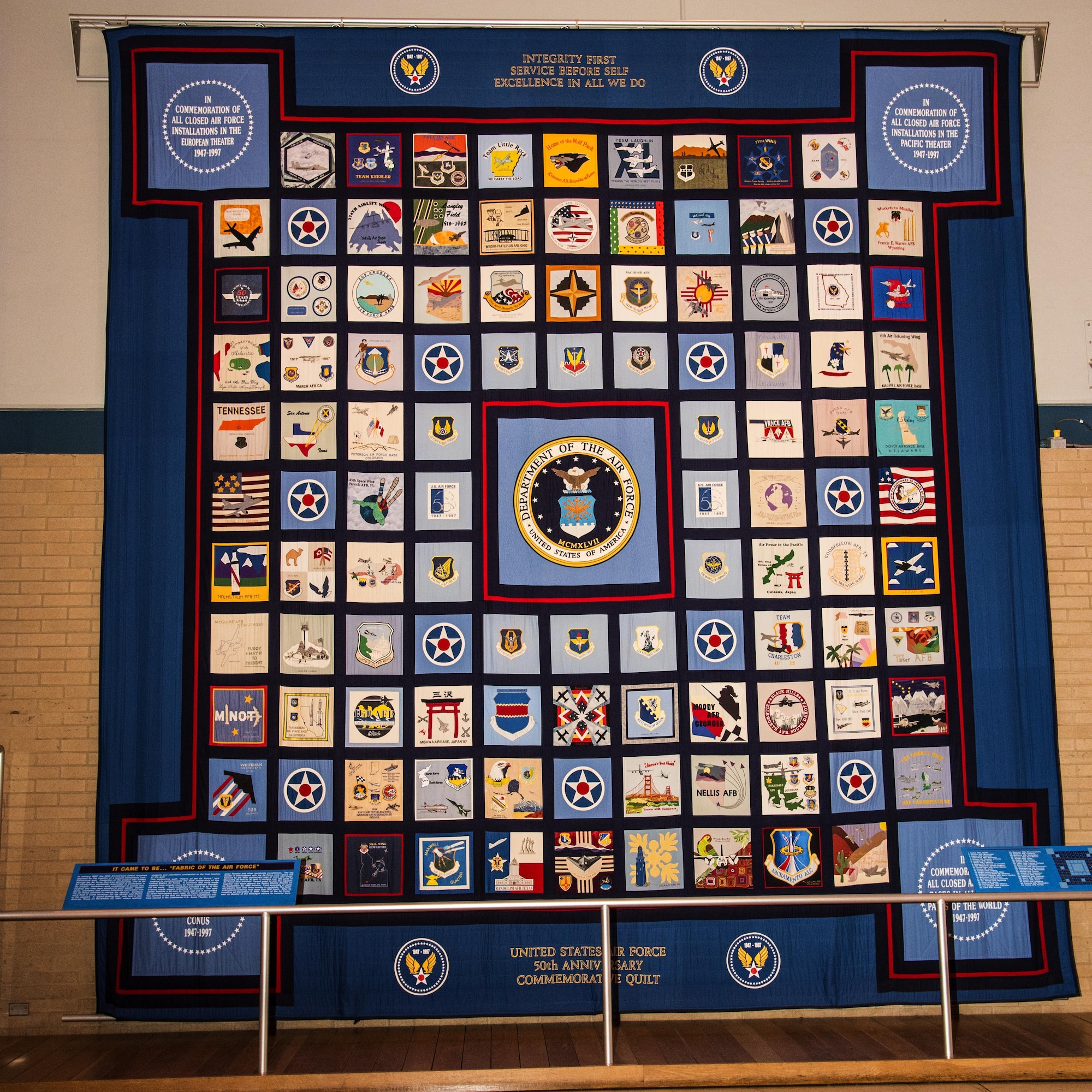 U.S. Air Force 50th Anniversary Commemorative Quilt