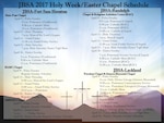 Joint Base San Antonio 2017 Holy Week/Easter Chapel Schedule
