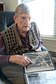 Russell Lathrop, a 90-year old Navy veteran, spent his 42-year career as a Tinker civil service member working his way from a journeyman aircraft electrician to KC-135 logistics and program management. (Air Force photo by Kelly White)