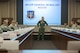 Maj. Gen. John K. McMullen, vice commander, Air Combat Command, speaks during an annual weather conference at Joint Base Langley-Eustis, March 13, 2017. The purpose of the conference was to shape the future of the weather force by discussing topics that affect the worldwide areas in the Air Force. Additionally, it gave leaders an opportunity to brainstorm solutions to rising concerns in the career field. (U.S. Air Force photo by Staff Sgt. Nick Wilson)