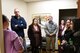 Members from the 120th Airlift Wing, Great Falls, Mont., 173rd Fighter Wing, Klamath Falls, Ore., Joint Force Headquarters, Helena, Mont., and the Cascade County victim/witness program listen to a briefing by the sexual assault nurse examiner March 3, 2017 during a tour of Benefis Health System’s safe room used for forensic exams as part of victim advocate training in Great Falls. Victim advocates complete a 40-hour training course, background checks, interviews and certification processes to gain the ability to aid victims of sexual assault. (U.S. Air National Guard photo/Staff Sgt. Lindsey Soulsby) 