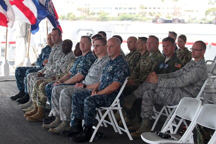 Eighteen staff officers from U.S. Pacific Command and its Hawaii-based subordinate commands graduate from the first U.S. Pacific Command satellite course for Joint Professional Military Education Phase II (JPME II), a key requirement to becoming a joint-qualified officer (JQO) in the U.S. military, March 16.