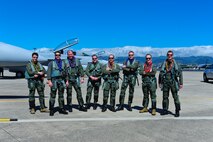 Four EA-18G Growlers arrived at Joint Base Pearl Harbor-Hickam before moving on to Australia, Feb. 16, 2017.  The Growler is an electronic attack aircraft capable of proving force level electronic warfare support by disrupting, deceiving or denying a broad range of electronic systems.  (U.S. Air Force photo by Tech. Sgt. Heather Redman)