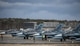 Japan Air Self-Defense Force F-2 Viper Zeros wait on standby as F-16 Fighting Falcons prepare to deploy for a dissimilar air combat-training at Misawa Air Base, Japan, March 17, 2017. The F-16s escorted and cleared the area of enemy ground-to- air missiles and ensured the F-2s were not targeted as they focused on deploying their air-to- ground missiles. (U.S. Air Force photo by Senior Airman Jarrod Vickers)