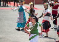 Nepalese performers give a cultural performance during the opening ceremony of Shanti Prayas III in Nepal.  Shanti Prayas III is a multinational United Nations peacekeeping exercise designed to provide pre-deployment training to U.N. partner countries in preparation for real-world peacekeeping operations. (U.S. Navy Photo by Petty Officer 2nd Class Taylor Mohr)
