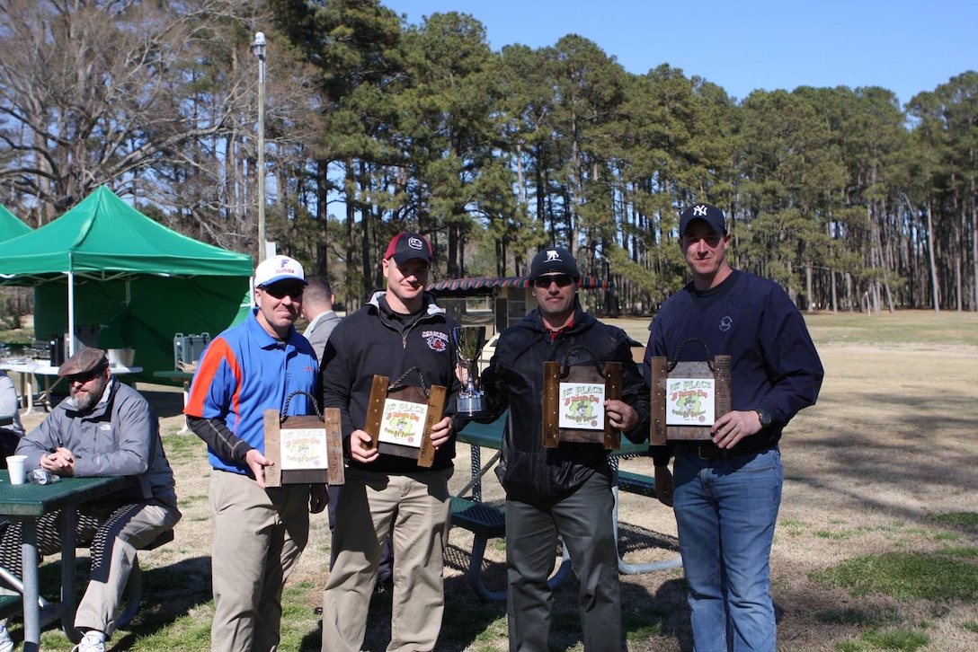 On March 17, 2017 MCES sponsored an Engineer Golf Tournament at the Paradise Point Golf Club to build camaraderie within the engineer community, family, and friends. The first place team displays their trophy and plaques.