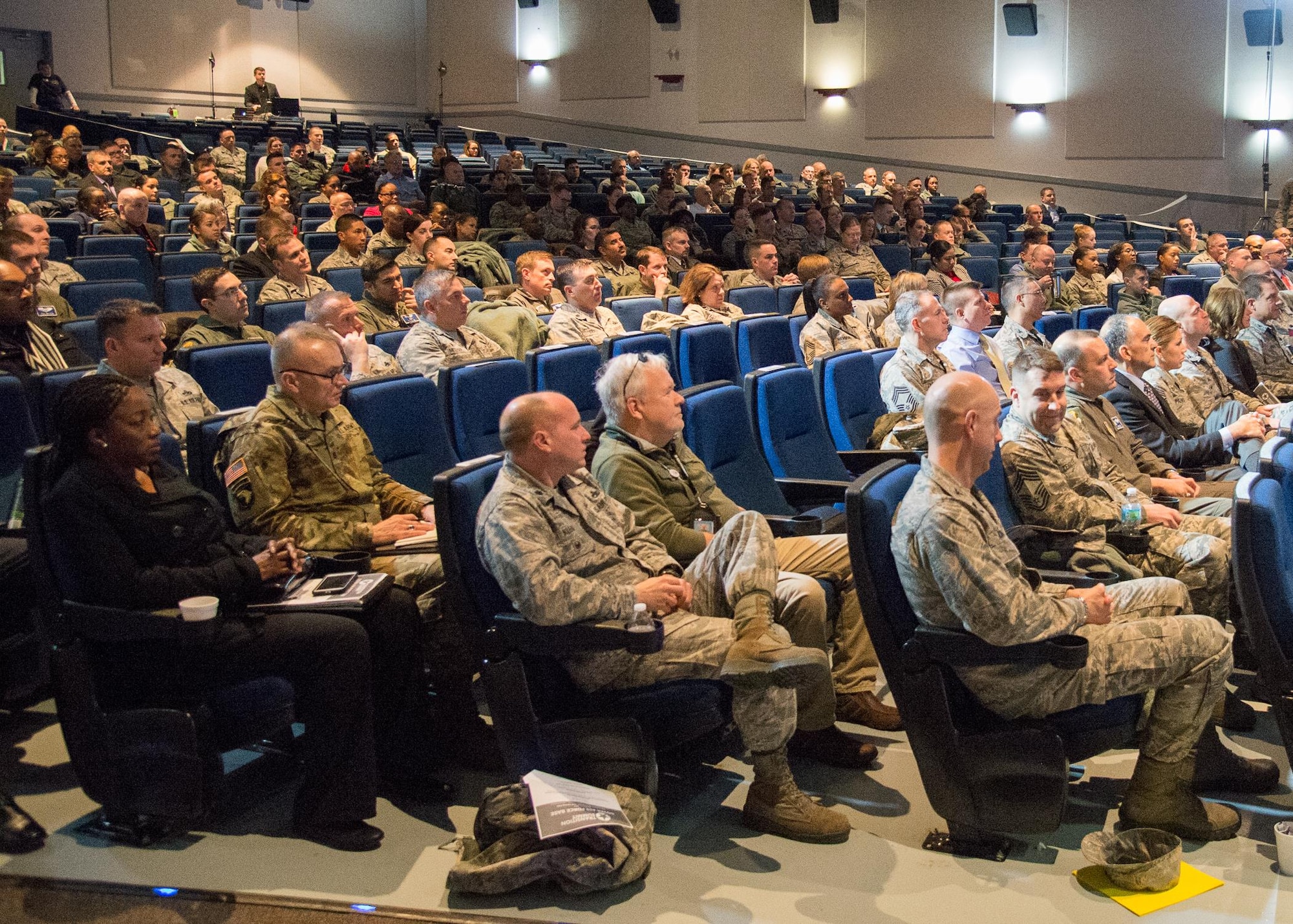 Team Dover members attend employment workshops during the Transition Summit March 16, 2017, at Dover Air Force Base, Del. The three-day summit was open to all active duty service members, reservists, military spouses and veterans. (U.S. Air Force photo by Mauricio Campino)