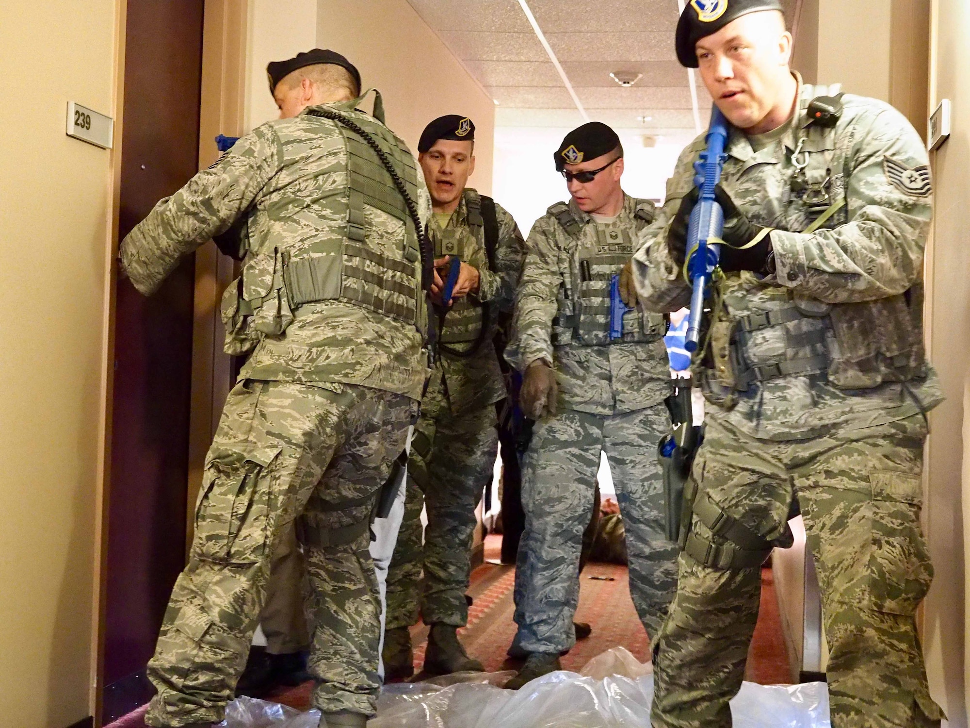 Security Forces clear the building.