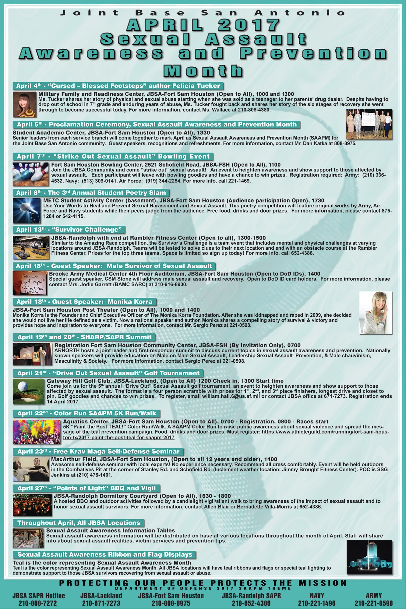 JBSA April 2017 Sexual Assault Awareness and Prevention Month