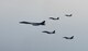 A U.S. Air Force B-1B Lancer flies in formation with Republic of Korea F-15Ks and F-16s in the vicinity of the Republic of Korea March 21, 2017. The sortie was carried out as part of U.S. Pacific Command's continuous bomber presence mission. 