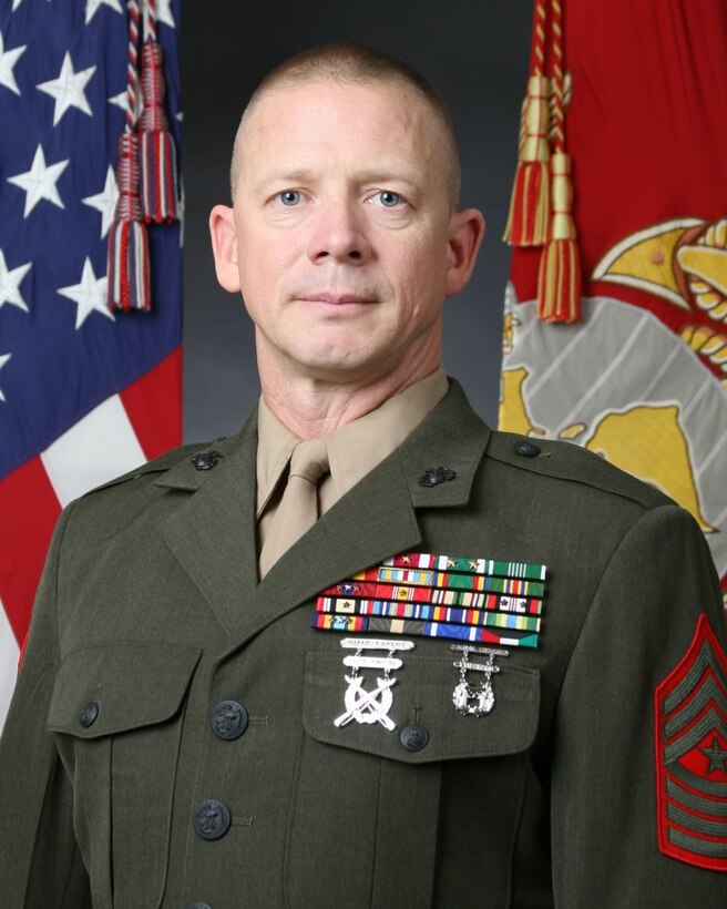 Sgt. Maj. Timonthy J. Rudd command photo 
