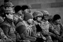 Vehicle gunnery crews are briefed by First Army Master Gunners ahead of a night live-fire gunnery qualification during the Operation Cold Steel exercise conducted at Fort McCoy, Wisconsin, Mar. 20, 2017. Operation Cold Steel is the U.S. Army Reserve’s first large-scale live-fire training and crew-served weapons qualification and validation exercise. Cold Steel plays a critical role in ensuring that America’s Army Reserve units and Soldiers are trained and ready to deploy on short-notice and bring combat-ready and lethal firepower in support of the Total Army and Joint Force partners anywhere in the world. In support of the Total Army Force, First Army Master Gunners participated in Cold Steel to provide expertise in crew level gunnery qualifications, and to develop Vehicle Crew Evaluator training, preparing units here and when they return to their home stations to conduct crew served weapons training and vehicle crew gunnery at the unit-level. 475 crews with an estimated 1,600 Army Reserve Soldiers will certify in M2, M19 and M240 Bravo gunner platforms across 12-day rotations through the seven-week exercise. 
(U.S. Army Reserve photo by Master Sgt. Anthony L. Taylor)