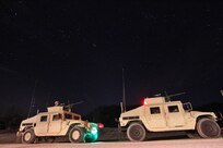 Vehicle gunnery crews stand by in their firing order ahead of a night live-fire gunnery qualification during the Operation Cold Steel exercise conducted at Fort McCoy, Wisconsin, Mar. 20, 2017. Operation Cold Steel is the U.S. Army Reserve’s first large-scale live-fire training and crew-served weapons qualification and validation exercise. Cold Steel plays a critical role in ensuring that America’s Army Reserve units and Soldiers are trained and ready to deploy on short-notice and bring combat-ready and lethal firepower in support of the Total Army and Joint Force partners anywhere in the world. In support of the Total Army Force, First Army Master Gunners participated in Cold Steel to provide expertise in crew level gunnery qualifications, and to develop Vehicle Crew Evaluator training, preparing units here and when they return to their home stations to conduct crew served weapons training and vehicle crew gunnery at the unit-level. 475 crews with an estimated 1,600 Army Reserve Soldiers will certify in M2, M19 and M240 Bravo gunner platforms across 12-day rotations through the seven-week exercise. 
(U.S. Army Reserve photo by Master Sgt. Anthony L. Taylor)