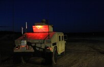 U.S. Army Reserve Soldiers with 375th Combat Sustainment Support Battalion, U.S. Army Civil Affairs and Psychological Operations Command, waits their turn for mounted night live-fire qualification during Operation Cold Steel at Fort McCoy, Wis., March 20, 2017. Operation Cold Steel is the U.S. Army Reserve's crew-served weapons qualification and validation exercise to ensure that America's Army Reserve units and Soldiers are trained and ready to deploy on short-notice and bring combat-ready and lethal firepower in support of the Army and our joint partners anywhere in the world. (U.S. Army Reserve photo by Staff Sgt. Debralee Best, 84th Training Command)