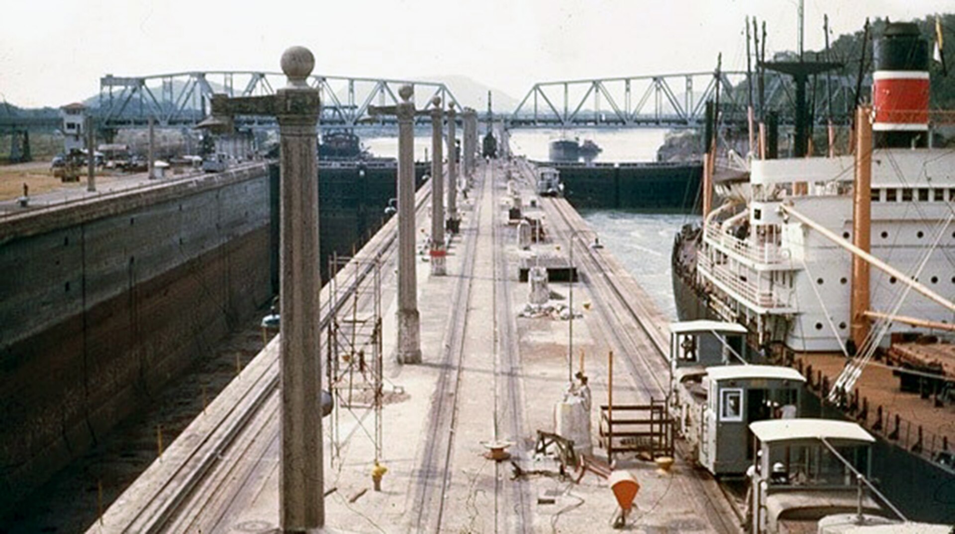 The Panama Canal in 1946.