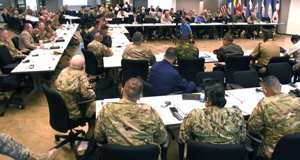 The 10th annual Central American Regional Leaders Conference met March 21 at Joint Base San Antonio-Fort Sam Houston. The conference is designed for Central American army officers and police to gather and discuss ideas on how to counter regional threats such as drug smuggling and human trafficking.