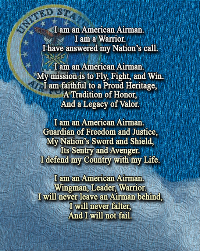 Warfighting ethos: pride, valor, the Airman’s Creed