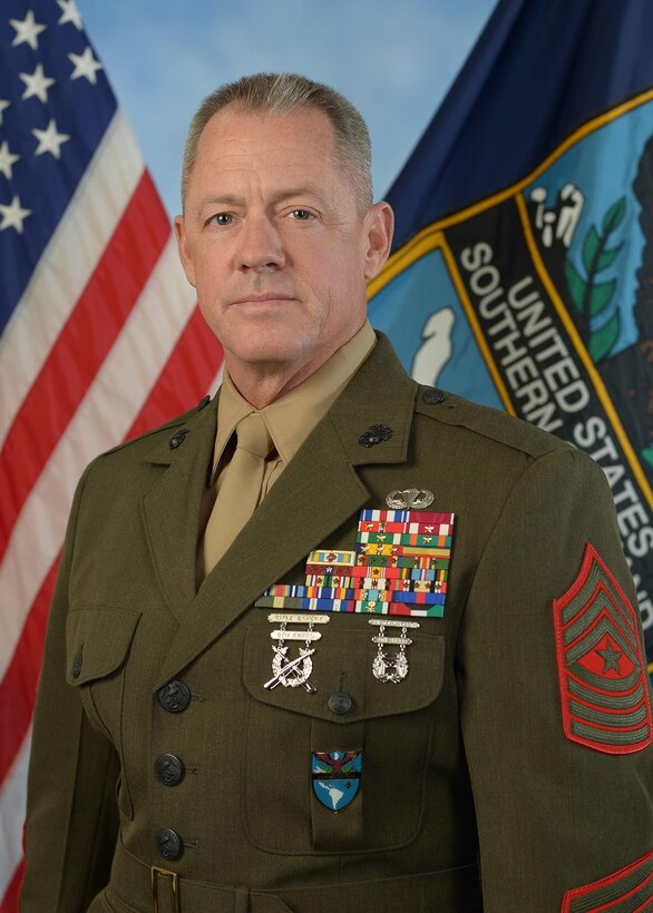 Official photo of Sergeant Major Bryan Zickefoose, Command Senior Enlisted Leader for U.S. Southern Command