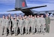Air Force ROTC cadets from Colorado State University pose in front of a C-130 Hercules for a group photo during a tour at Peterson Air Force Base, Colorado, March, 15 2017. The cadets were able to board the C-130 and fly as passengers during a proficiency training mission. (Air Force photo/Staff Sgt. Frank Casciotta) 