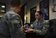 U.S. Air Force Staff Sgt. Rachael Phillips, 20th Force Support Squadron reenlistments noncommissioned officer in charge, helps a customer at Shaw Air Force Base, S.C., March 20, 2017. The reenlistments office of the military personnel section helps service members to extend, reenlist and receive any bonuses they may be entitled to upon reenlistment. (U.S. Air Force photo by Airman 1st Class Destinee Sweeney)
