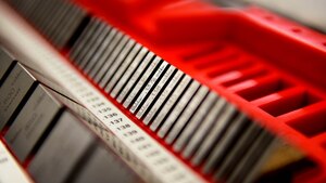 Airmen assigned to the 1st Maintenance Squadron precision measurement equipment laboratory use gauge blocks to calibrate linear measurement tools at Joint Base Langley-Eustis, Va., March 17, 2017. The PMEL flight supports 98 agencies to include the Fitness Assessment Cell, the 633rd Medical Group, the 1st Maintenance Group, the U.S. Coast Guard, U.S. Army, U.S. Air National Guard and other Air Force bases across the country. (U.S. Air Force photo/Senior Airman Areca T. Bell)
