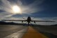 An MQ-9 Reaper remotely piloted aircraft awaits maintenance on the flightline Feb. 1, 2017, at Creech Air Force Base, Nev. RPAs are used in various missions to provide combatant commanders with persistent, dominant attack capabilities. (U.S. Air Force photo/Airman 1st Class Kristan Campbell)