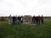 Company grade officers from Minot Air Force Base, N.D., stand on the Killdeer Historic Battlefield site in Killdeer, N.D., Oct. 12, 2016. These CGOs learned about military tactics and leadership, which enables them to teach their subordinates in the future. (Courtesy photo)