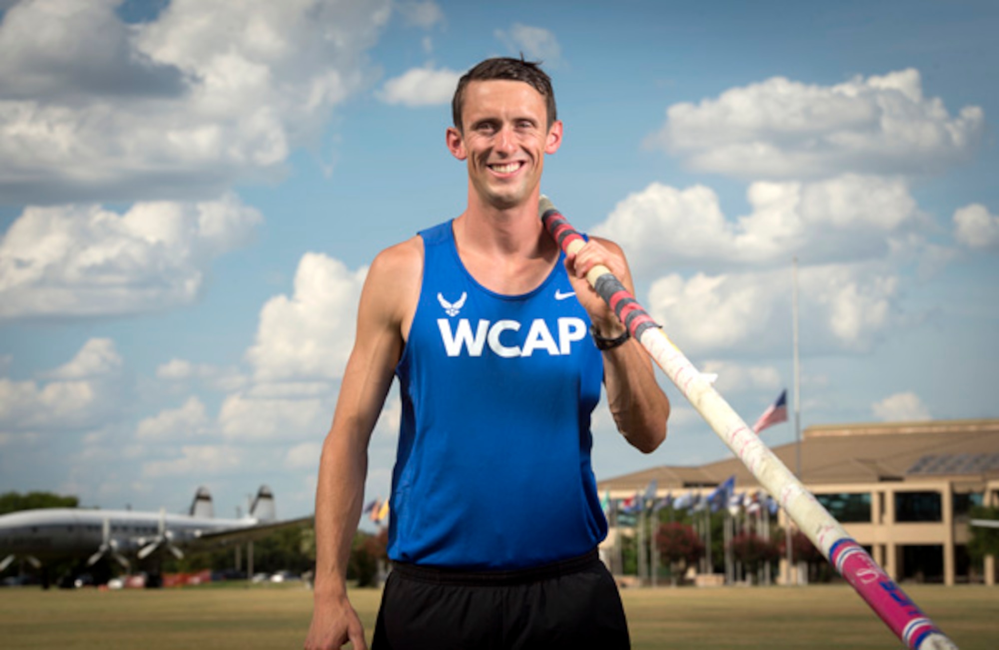 1st Lt. Cale Simmons, a member of the World Class Athlete Program from August 2015-October 2016, said qualifying for the 2016 Olympics was one of the most memorable moments of his life. “I was happy and proud to represent the service, as I couldn’t have done it without the resiliency instilled within me throughout the years,” Simmons said. (U.S. Air Force photo by Staff Sgt. Cory D. Payne)