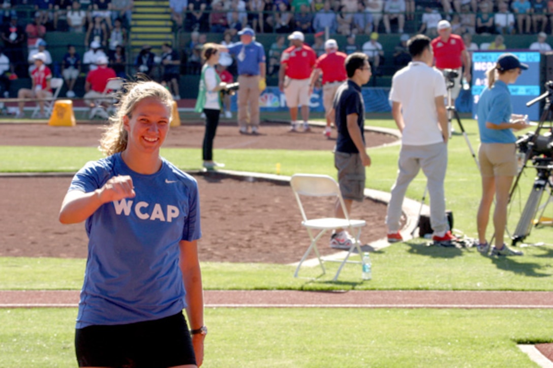 Capt. Paige Blackburn, a civil engineer with the 8th Civil Engineer Squadron at Kunsan Air Base, Republic of Korea, was named the U.S. Air Force Female Athlete of the Year. Blackburn, a discus and javelin thrower, was a member of the World Class Athlete Program from March 2015-August 2016. 