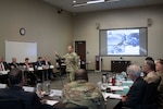 Army Brig. Gen. John S. Laskodi opened DLA Distribution’s first former commanding general’s forum, welcoming six former Defense Logistics Agency Distribution’s commanders.