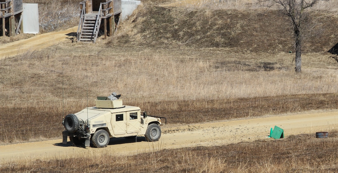 U.S. Army Reserve Soldiers with the 377th Theater Sustainment Command complete blank fire  during Operation Cold Steel at Fort McCoy, Wis., March 22, 2017. Operation Cold Steel is the U.S. Army Reserve's crew-served weapons qualification and validation exercise to ensure that America's Army Reserve units and Soldiers are trained and ready to deploy on short-notice and bring combat-ready and lethal firepower in support of the Army and our joint partners anywhere in the world. (U.S. Army Reserve photo by Staff Sgt. Debralee Best, 84th Training Command)