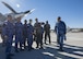 Lt. Col. Timothy Monroe, the 9th Attack Squadron commander, explains RPA operations to members of the Indonesian Air Force during a distinguished visitor tour at Holloman Air Force Base, N.M. on March 15, 2017. Members of the IDAF toured the MQ-9 Training Unit, and got an up, close and personal look at one of Holloman’s remotely piloted aircraft. (U.S. Air Force photo by Airman 1st Class Alexis P. Docherty)