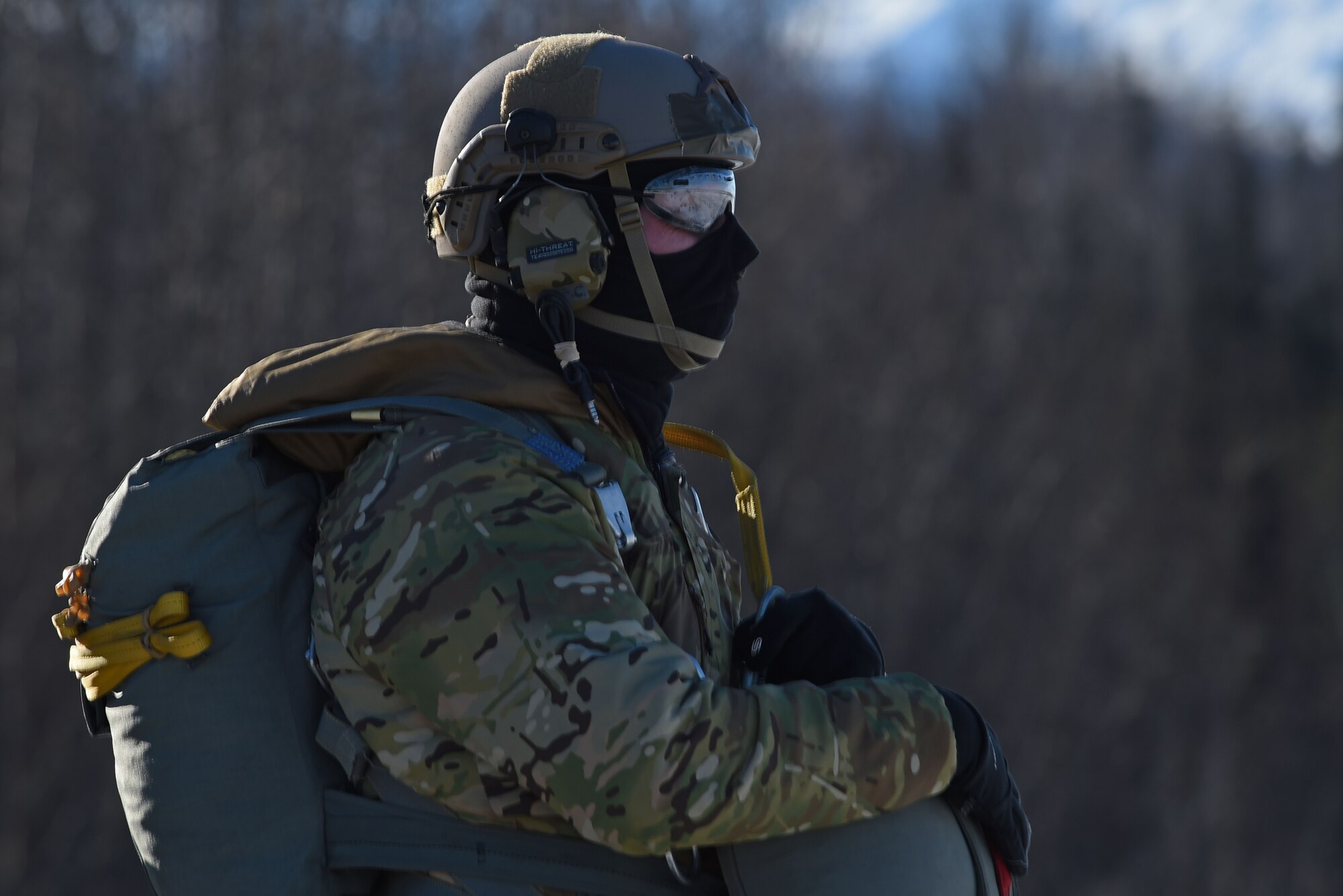 Tactical air control party Airmen with the 3rd Air Support Operations Squadron conduct jump training out of UH-60 Black Hawks at the Malemute Drop Zone at Joint Base Elmendorf-Richardson, Alaska, March 22, 2017.  Routine jump training is conducted to maintain proficiency and train for prospective missions. 