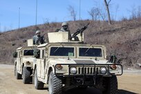 Army Reserve Soldiers assigned to the 822nd Movement Control Team, Brockton, Massachusetts, stand by in their firing order to engage stationary targets on a blank fire range during the Operation Cold Steel exercise conducted at Fort McCoy, Wisconsin, Mar. 22, 2017. Operation Cold Steel is the U.S. Army Reserve’s first large-scale live-fire training and crew-served weapons qualification and validation exercise taking place from March 9 through April 25, 2017. Cold Steel is key to ensuring that America’s Army Reserve units and Soldiers are trained and ready to deploy on short-notice and bring combat-ready and lethal firepower in support of the Total Army and Joint Force partners around the world. In support of the Total Army Force, First Army Master Gunners participated in Cold Steel to provide expertise in crew level gunnery qualifications, and to develop Vehicle Crew Evaluator training, preparing units here and when they return to their home stations to conduct crew served weapons training and vehicle crew gunnery at the unit-level. 475 crews with an estimated 1,600 Army Reserve Soldiers will certify in M2, M19 and M240 Bravo crew served weapons mounted to various military vehicle platforms such as Humvees, Family of Medium Tactical Vehicles, Heavy Expanded Mobility Tactical Trucks, and Heavy Equipment Transport Systems across 12-day rotations (15 crews per cycle) through the seven-week exercise.
(U.S. Army Reserve photo by Master Sgt. Anthony L. Taylor)