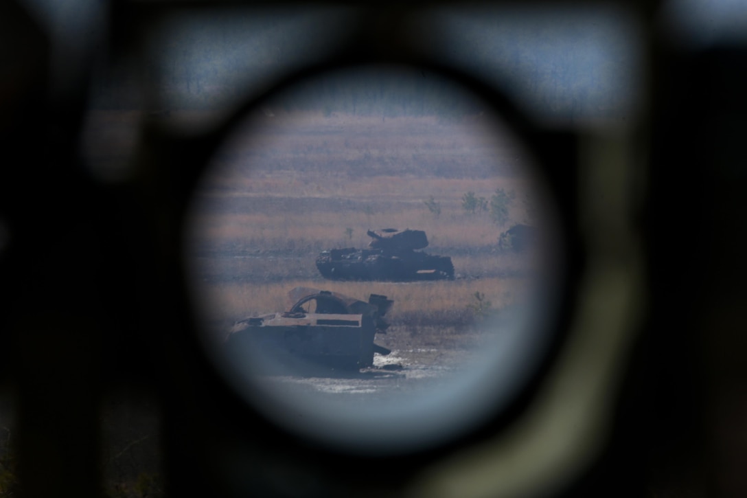 The view through a BGM-71 anti-tank missile holder at Joint Base McGuire-Dix-Lakehurst, N.J., March 23, 2017. Air National Guard photo by Master Sgt. Matt Hecht