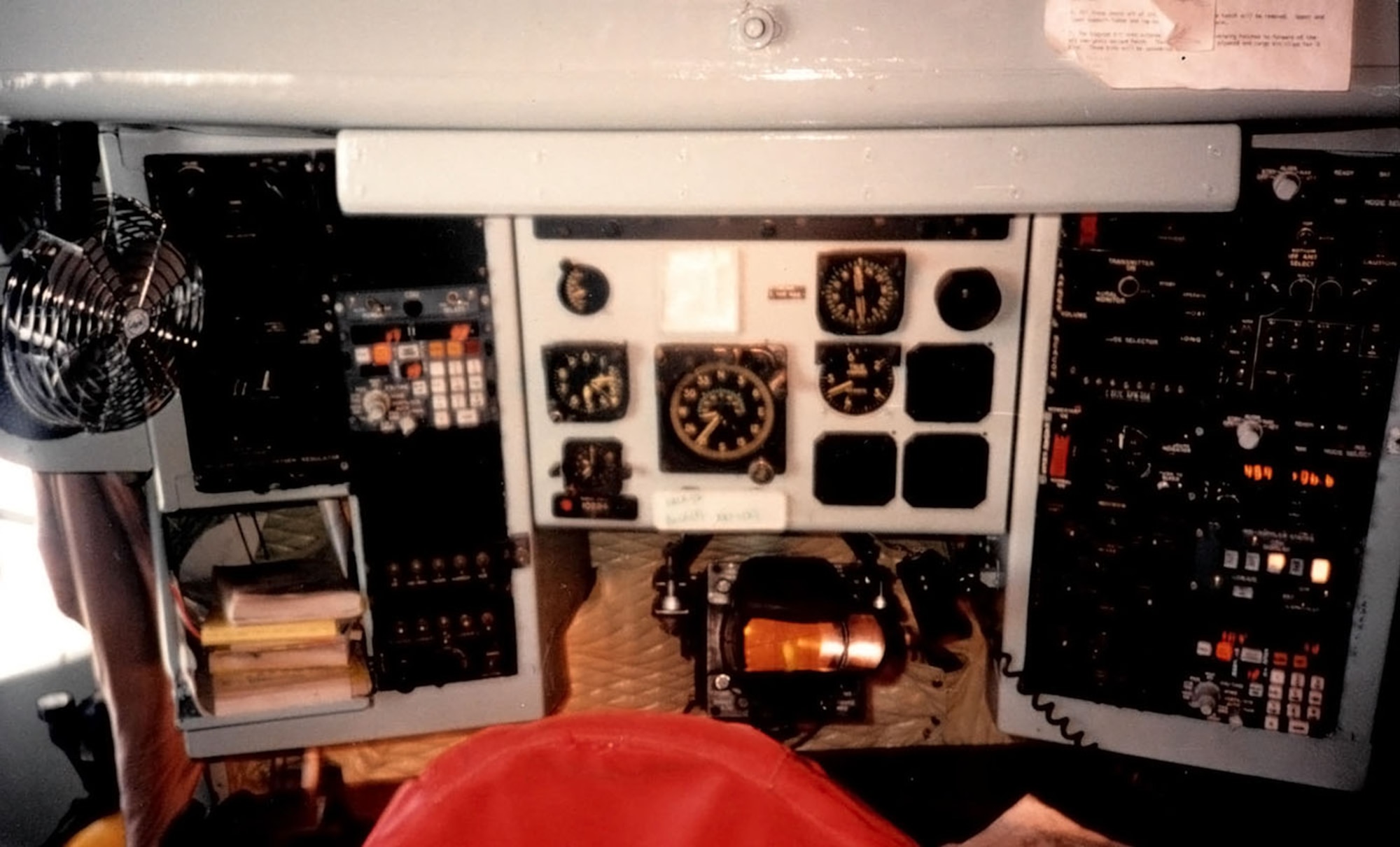 Dials, switches and buttons are displayed on a navigator station onboard a KC-135 Stratotanker in 1995 on RAF Mildenhall, England. Then-Capt. Greg Teal arrived at the 100th Air Refueling Wing one year after its inception, as a navigator and as part of the 3rd Air Force standardization and evaluation team. One of his sons, Patrick Teal, is now a captain and pilot in the U.S. Air Force and is currently stationed at RAF Mildenhall. (Courtesy photo