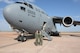 U.S. Air Force Senior Airman Brendin Peters (left), 317th Airlift Squadron loadmaster and U.S. Air Force Col. Craig Peters, 940th Air Refueling Wing commander, reunite in front of a U.S. Air Force C-17 Globemaster III cargo aircraft after a training mission, March 17, 2017, at Altus Air Force Base, Oklahoma. Brendin Peters participated in a refueling training mission where his crew’s C-17 was refueled by a U.S. Air Force KC-135 Stratotanker refueling aircraft piloted by his father Craig Peters. (U.S. Air Force photo by Airman 1st Class Cody Dowell/Released)

