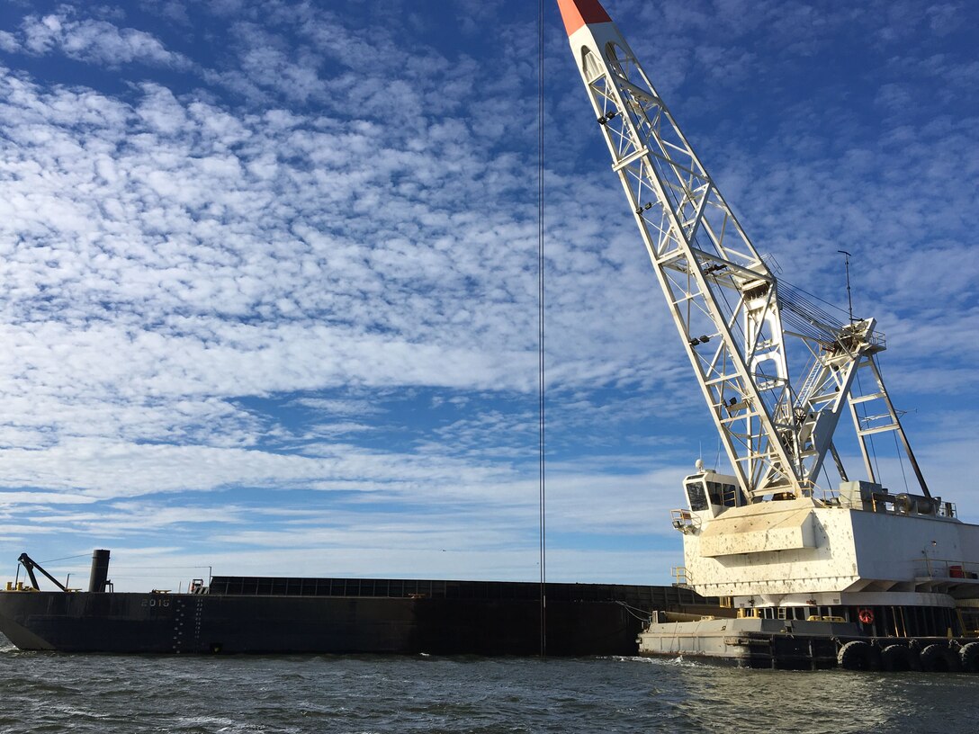 In early 2017, the Charleston District had four dredges working in Charleston Harbor at the same time on three different projects. This is extremely rare.