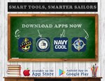 "Smart Tools, Smarter Sailors" is an information graphic created to provide educational tools and applications available to Sailors for download. The mobile applications shown are final multiple score (FMS), credentialing opportunities online (Navy COOL), center for language, regional expertise and culture (CLREC) and navy college program (NCP). 